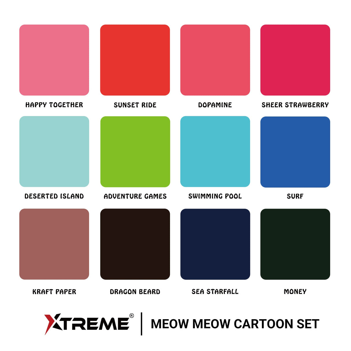 Meow Meow Cartoon Set