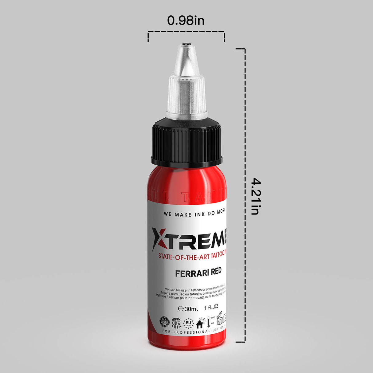 Xtreme Tattoo Ink – Ferrari Red (30ml / 1oz)
