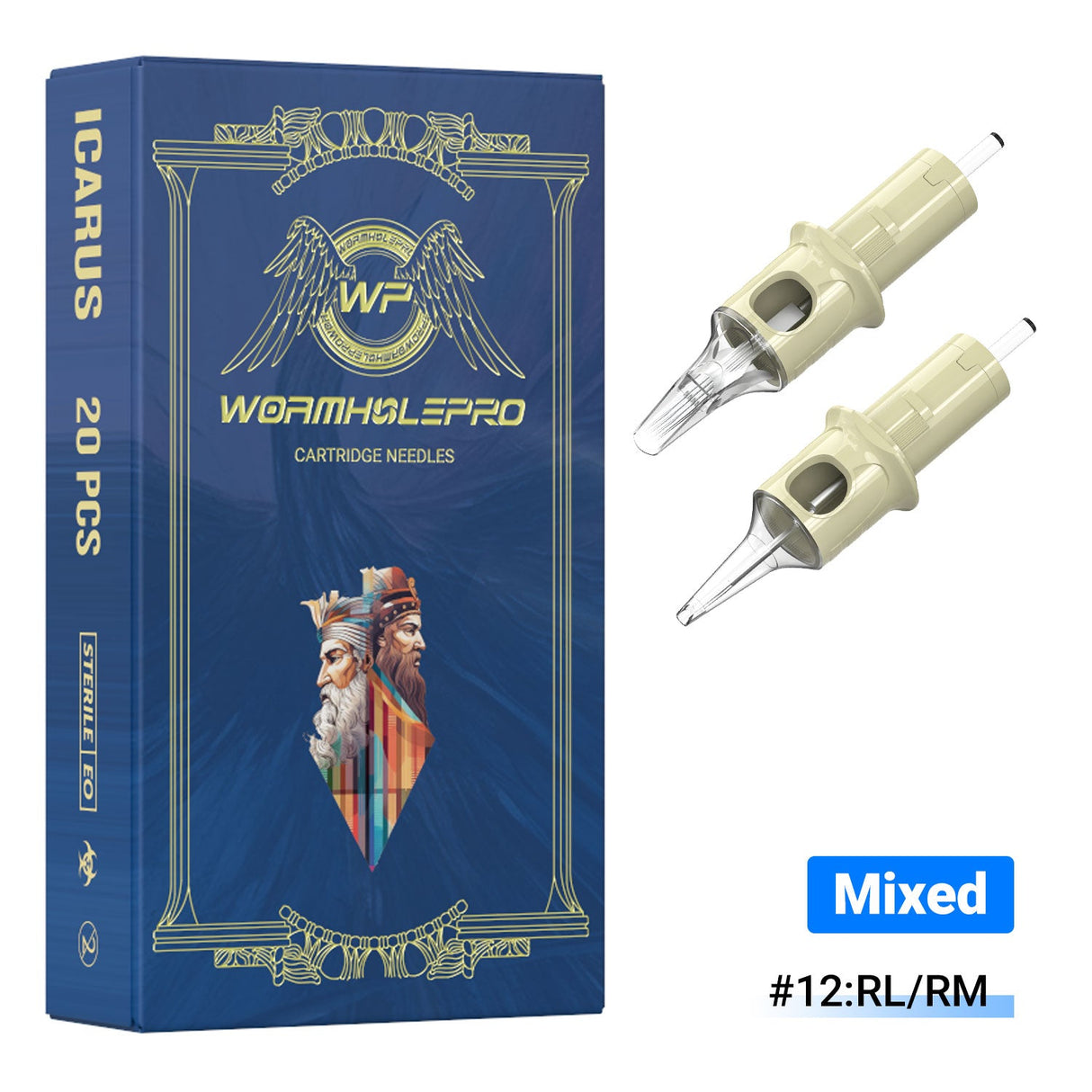 WormholePro Tattoo Cartridges Needles 3RL 5RL 5RM 7RM Mixed 20Pcs #12