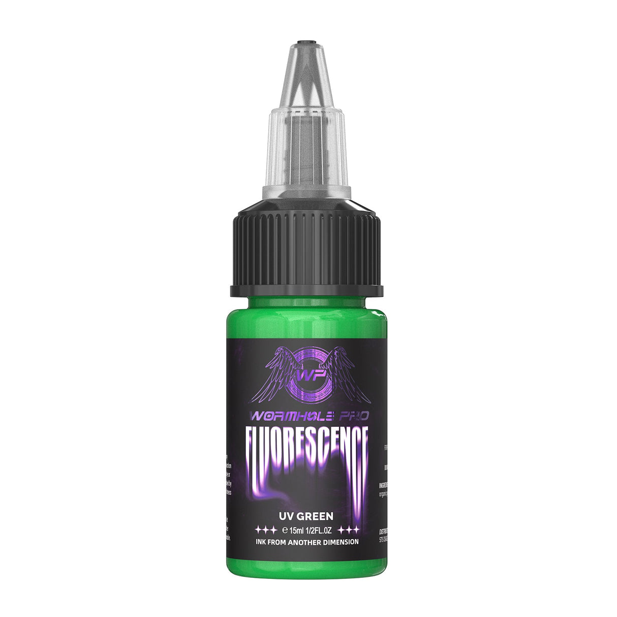Wormhole Pro UV Green Tattoo Ink 15ml