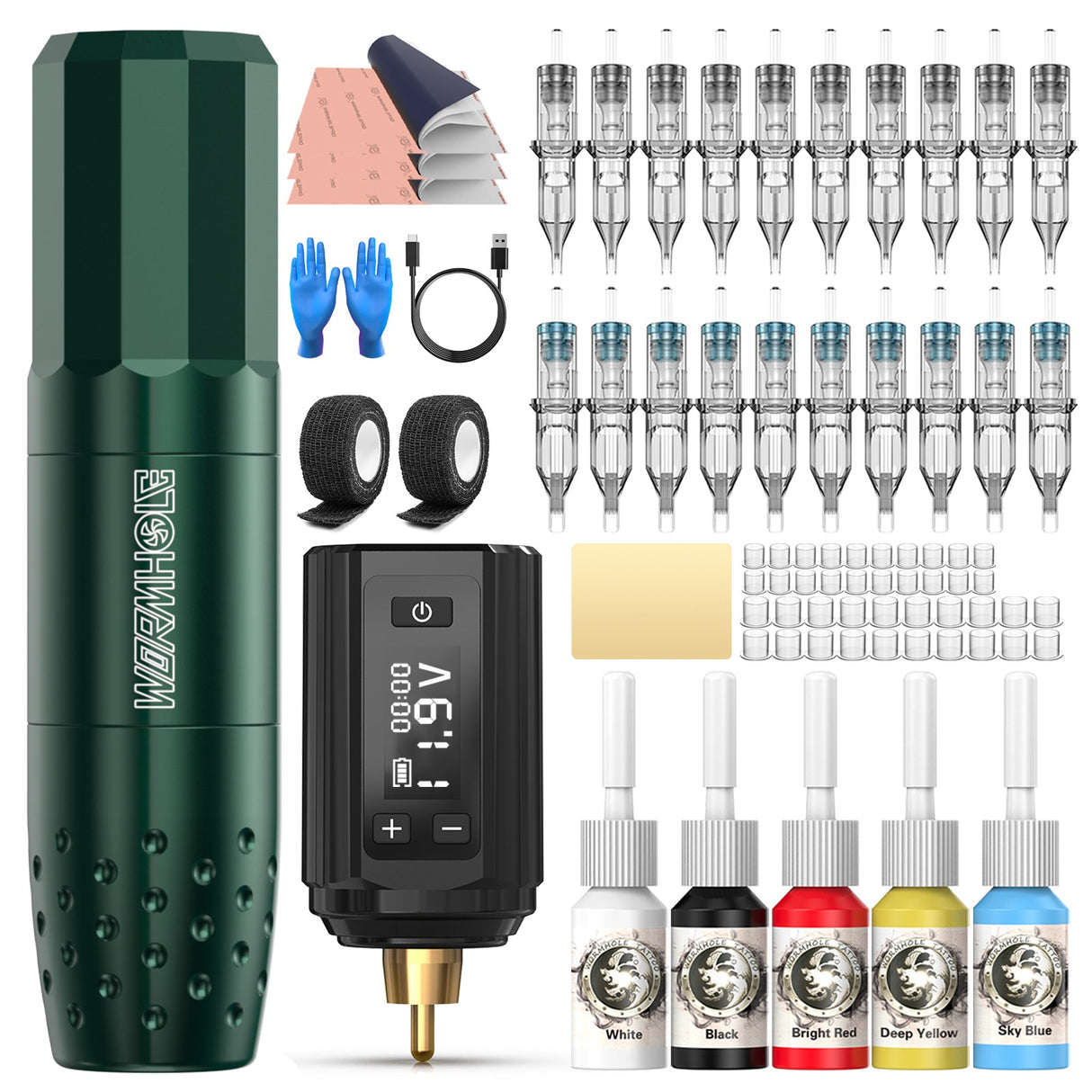 Wireless Tattoo Kit – Complete Tattoo Gun Set for Beginners