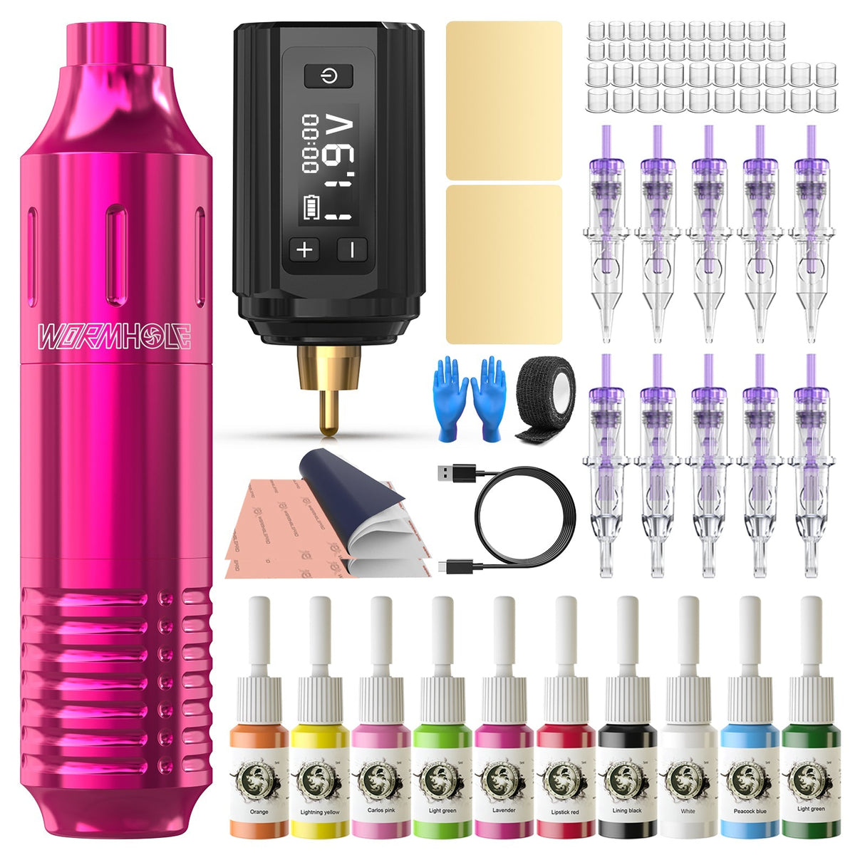 Wormhole Wireless Rotary Tattoo Pen Kit WTK393