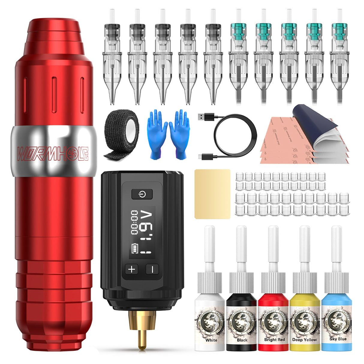 Wireless Tattoo Kit – Complete Professional Tattoo Set (WTK390)