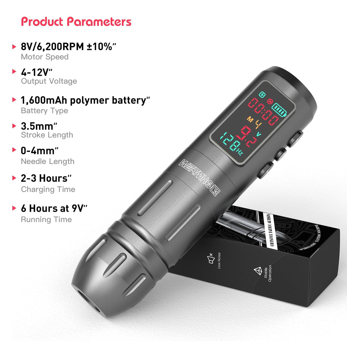 Wormhole Wireless Tattoo Pen Kit with Xtreme Ink