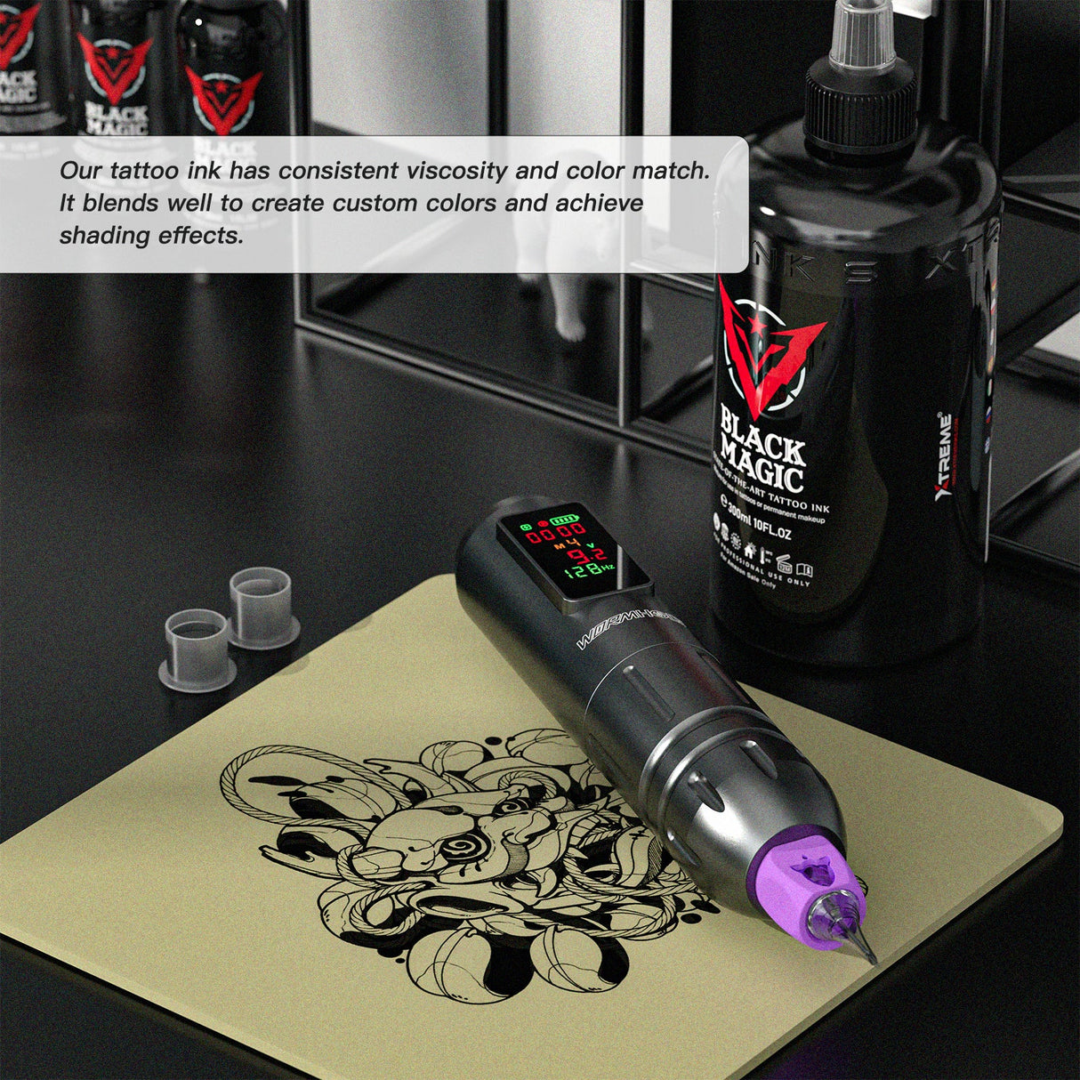 Xtreme Black Magic Tattoo Ink 10 oz
