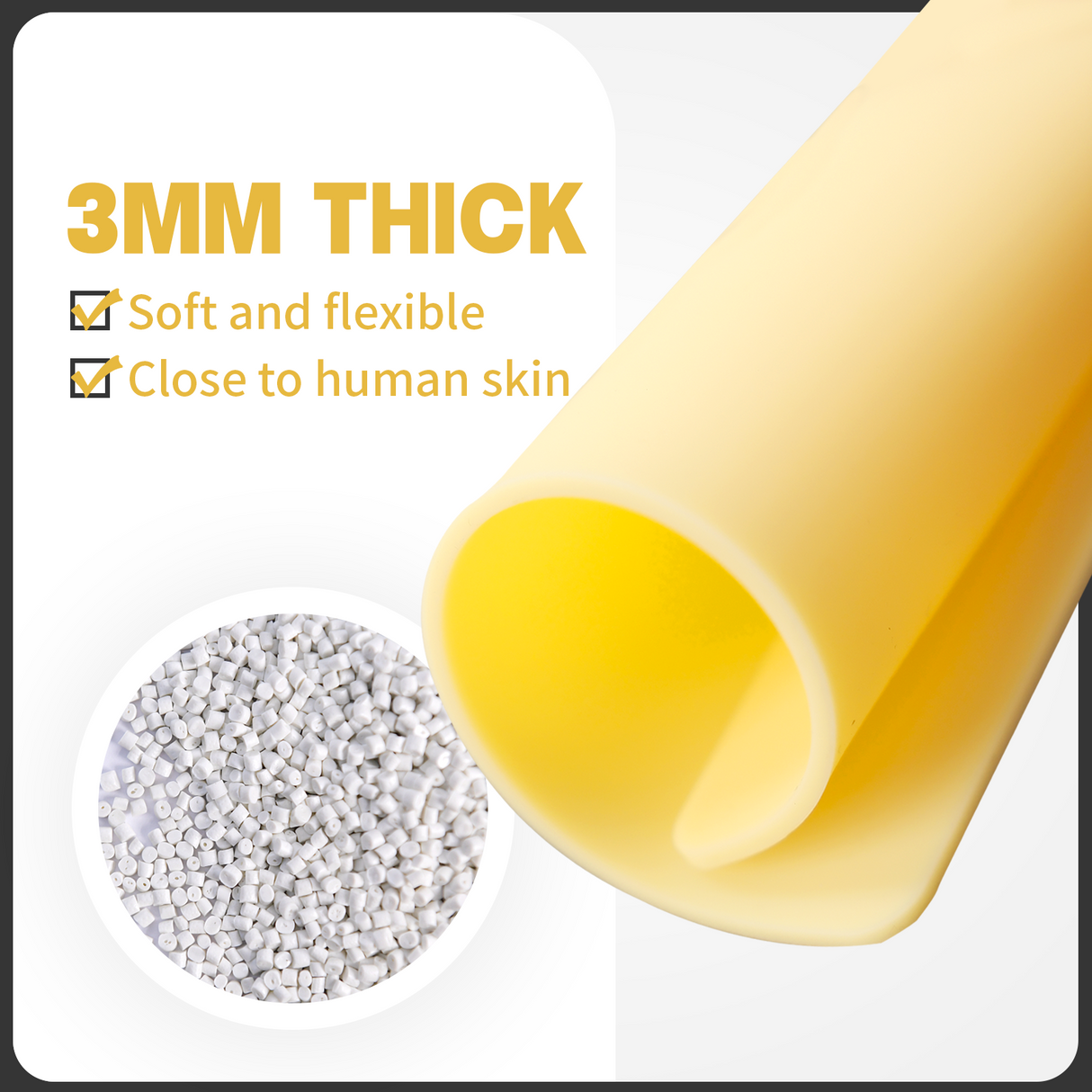 8*Tattoo Practice Skin 3MM with 10 WormholePro Transfer Stencil Paper