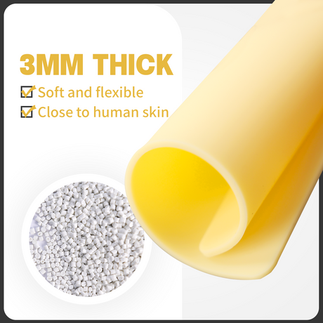8*Tattoo Practice Skin 3MM with 10 WormholePro Transfer Stencil Paper