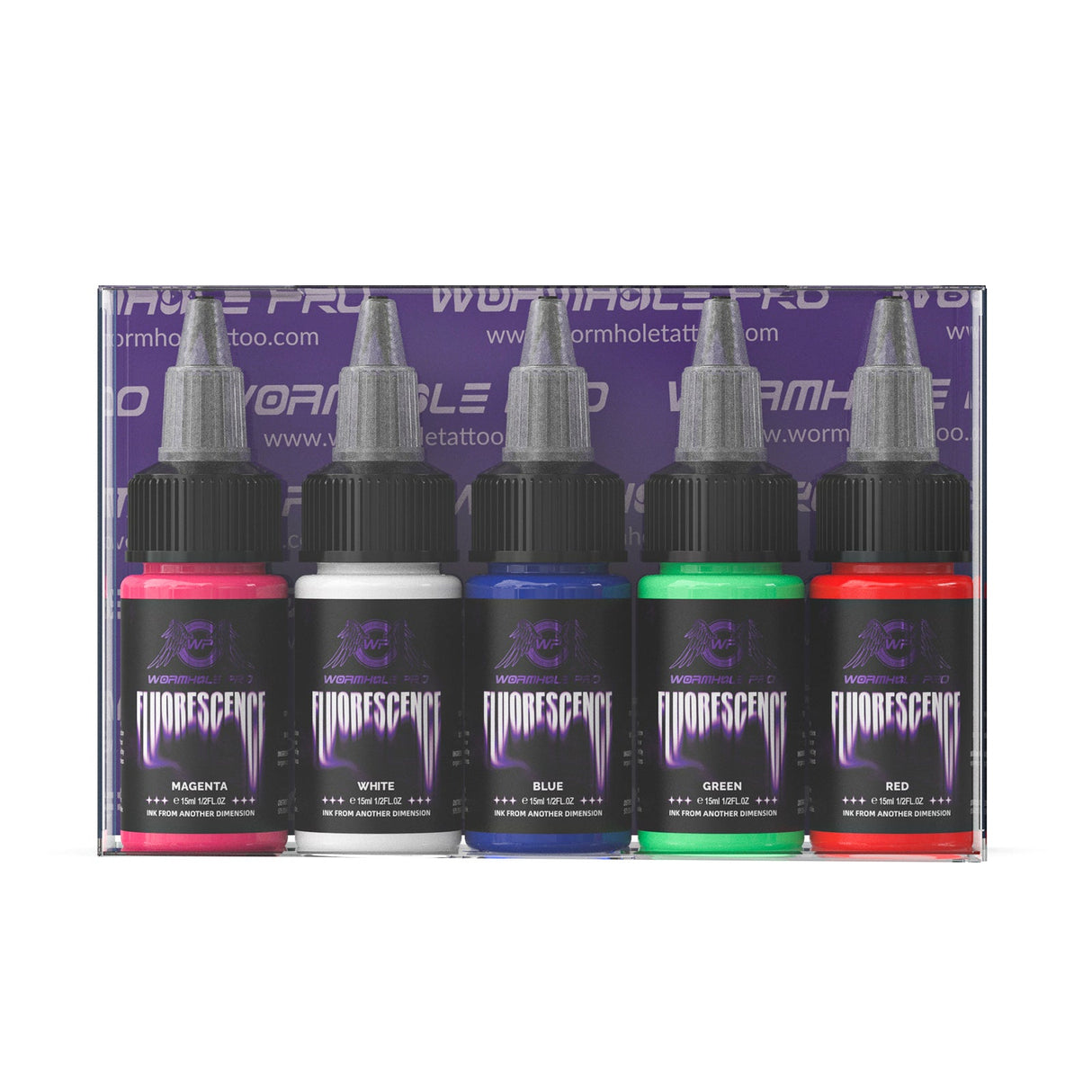 Wormhole Pro UV Tattoo Ink 5 Color Set
