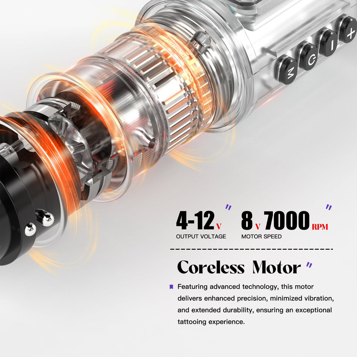 Wormhole Wireless Rotary Tattoo Kit – Adjustable Stroke