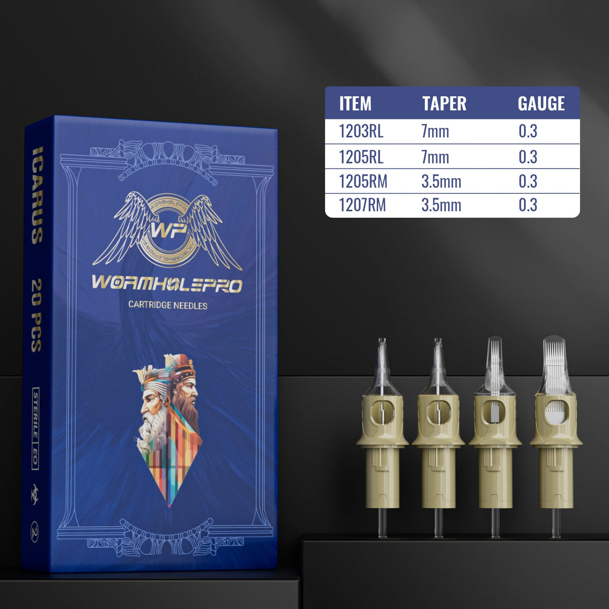 WormholePro Auriga Tattoo Kit with 20pcs Tattoo Cartridges