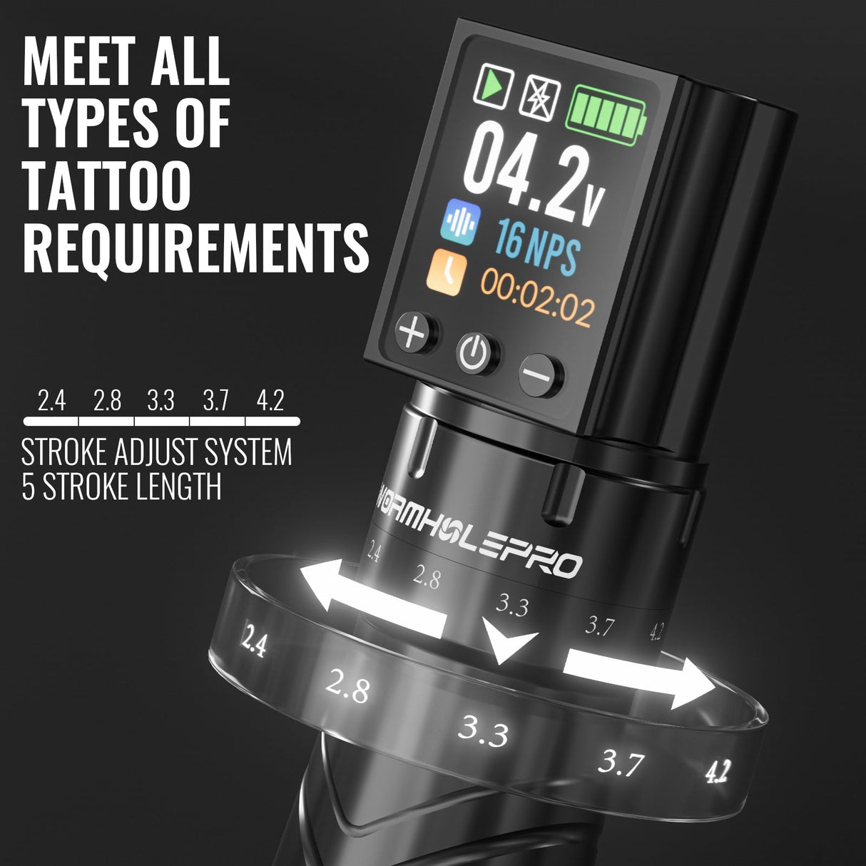 WormholePro Auriga Tattoo Kit with 20pcs Tattoo Cartridges
