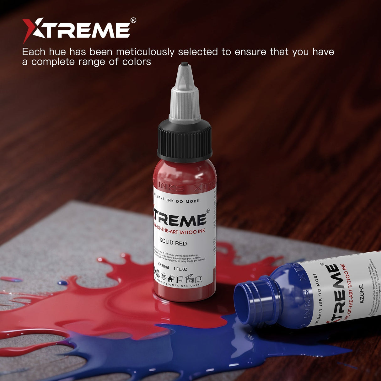 Xtreme Tattoo Ink Set - Old School Color Set (8 Colors, 1 OZ)