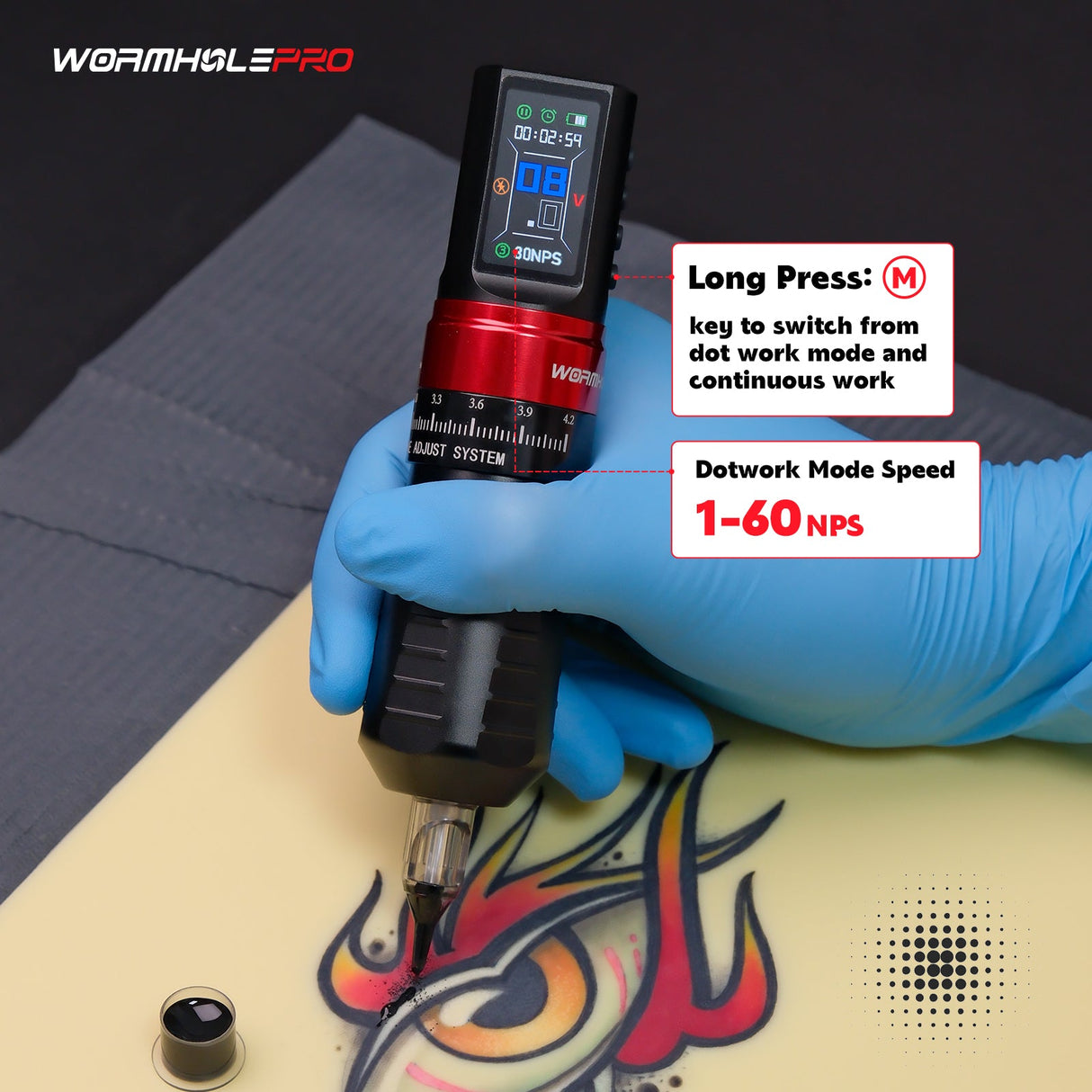 Wormhole Bootes Wireless Tattoo Pen Kit