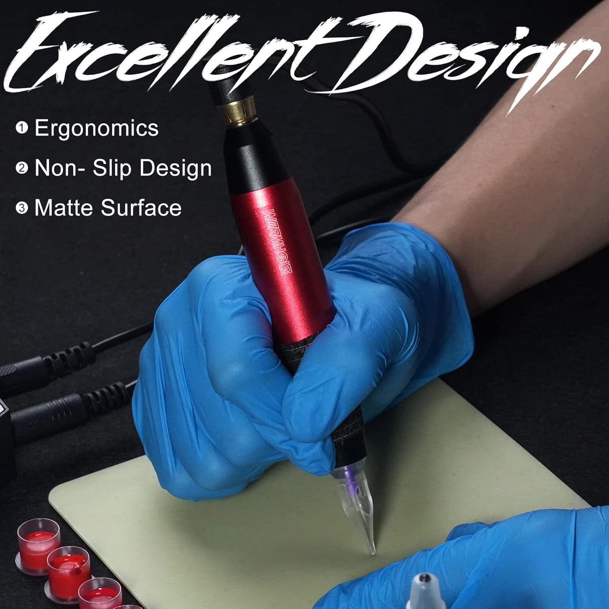 Tattoo Practice Kit with Rotary Pen