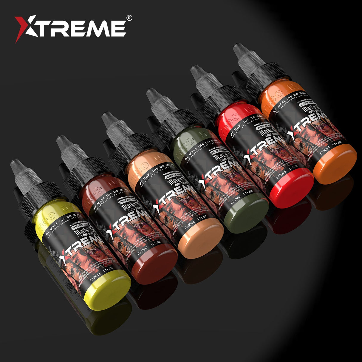 Marko Tattoo Ink Color Portrait Set β 12 Color