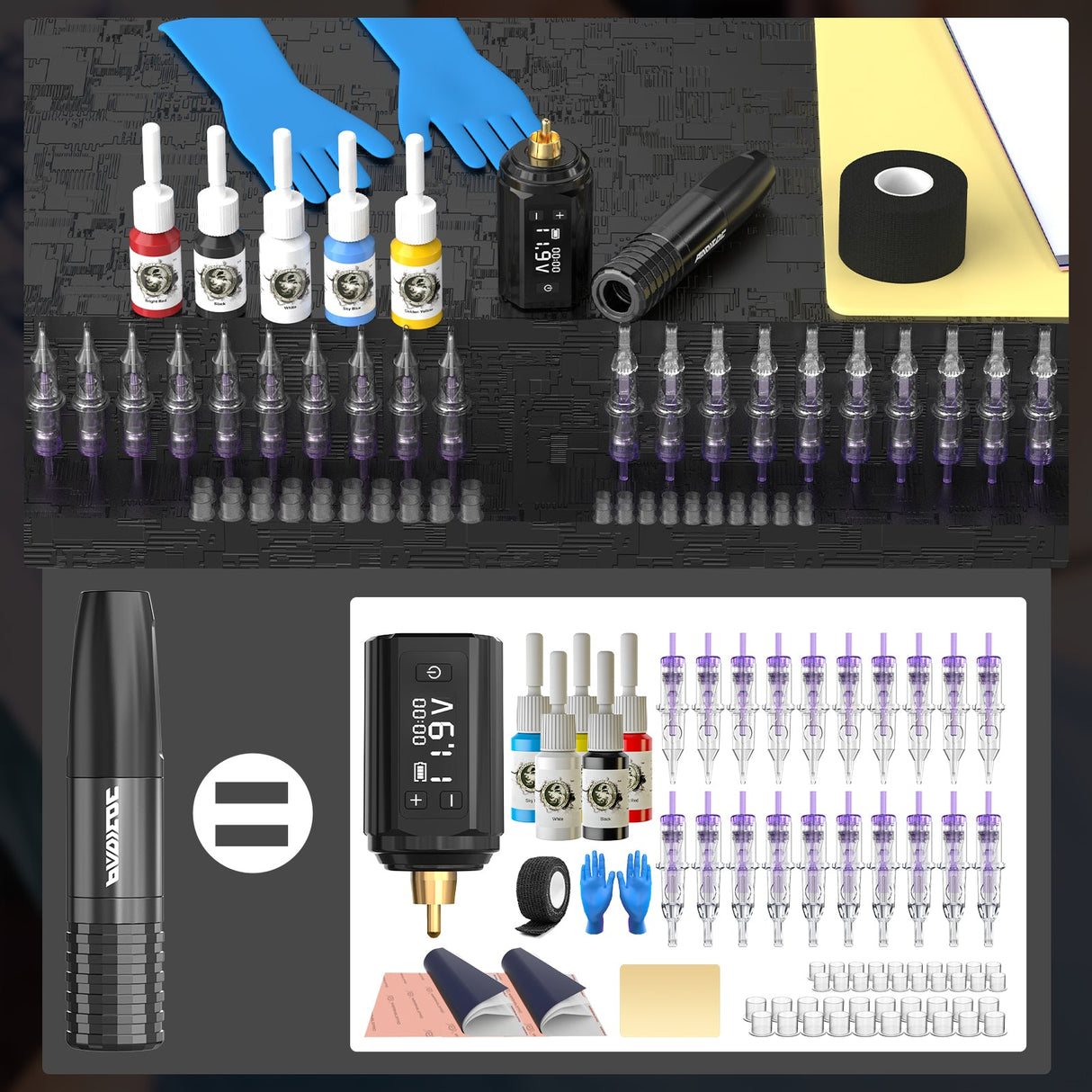 Padieoe Tattoo Gun Kit – Cordless Tattoo Pen
