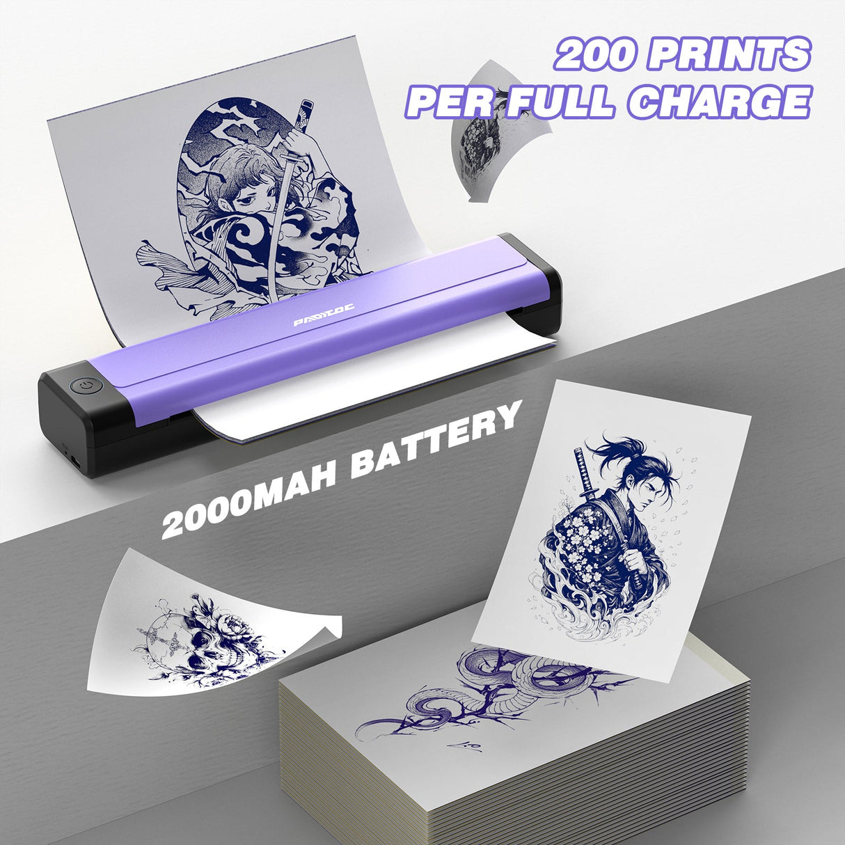 Padieoe Bluetooth Tattoo Stencil Printer