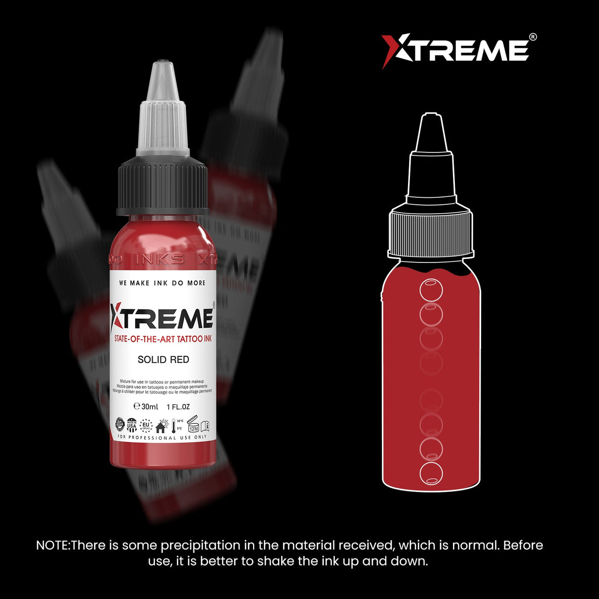 Xtreme Tattoo Ink Set - Old School Color Set (8 Colors, 1 OZ)