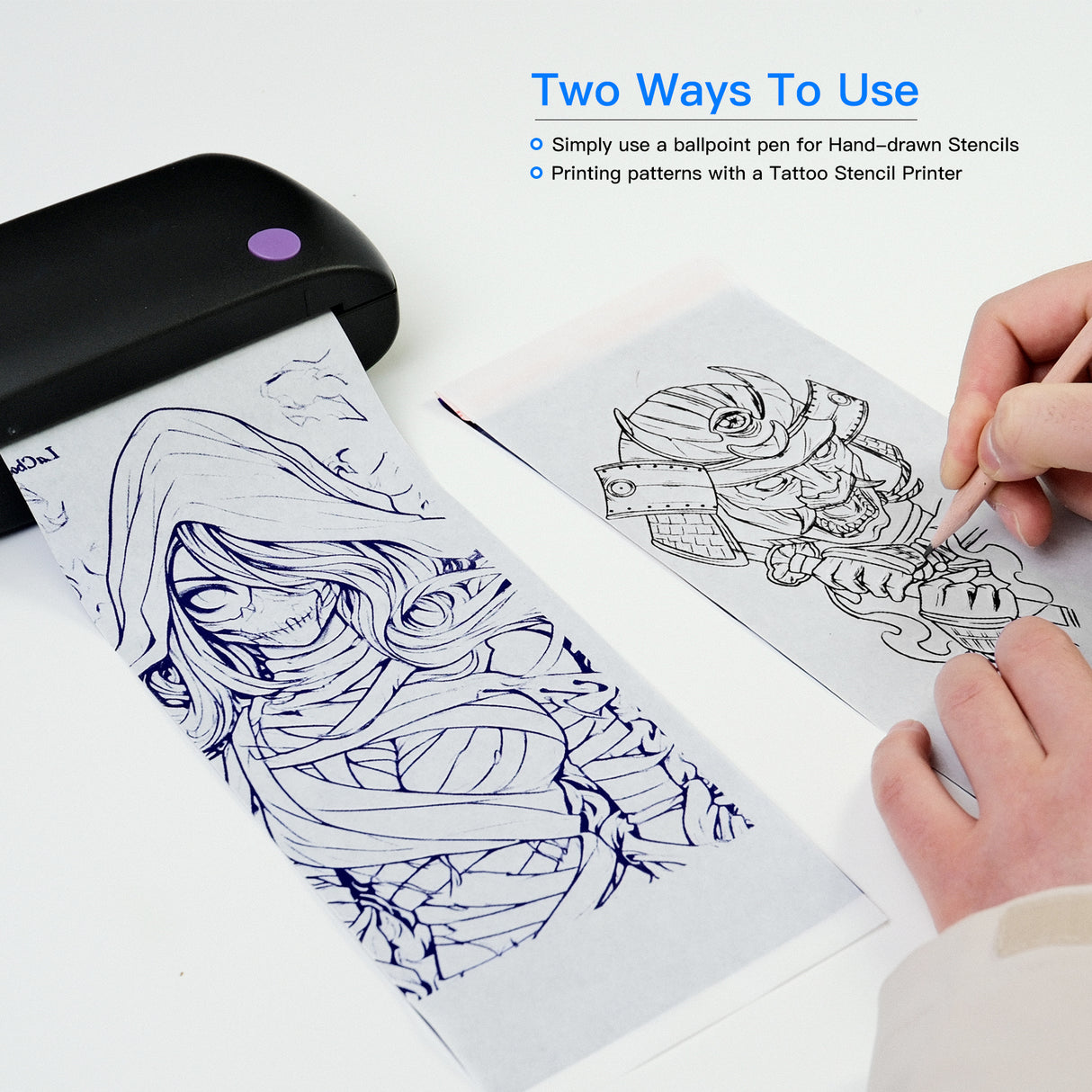 WormholePro Thermal Stencil Paper – Mini Printer Compatible(35/50/100 Sheets)