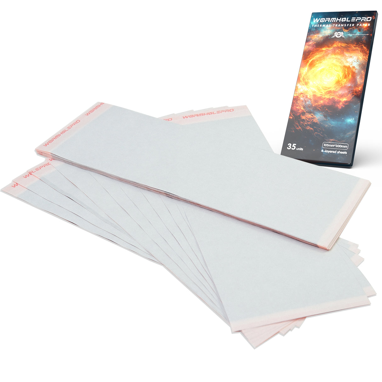WormholePro Thermal Stencil Paper – Mini Printer Compatible(35/50/100 Sheets)