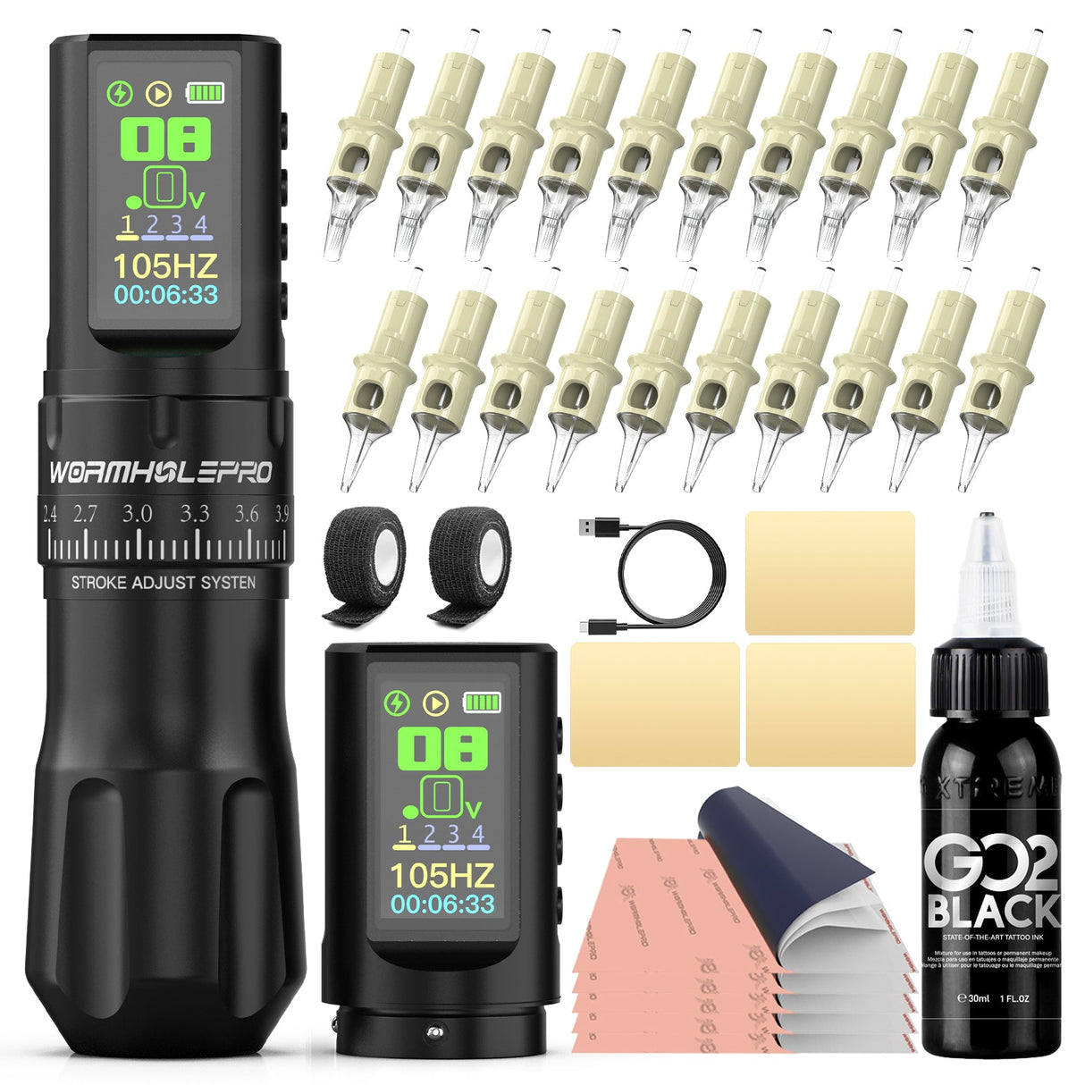 WormholePro Aquila Wireless Tattoo Kit