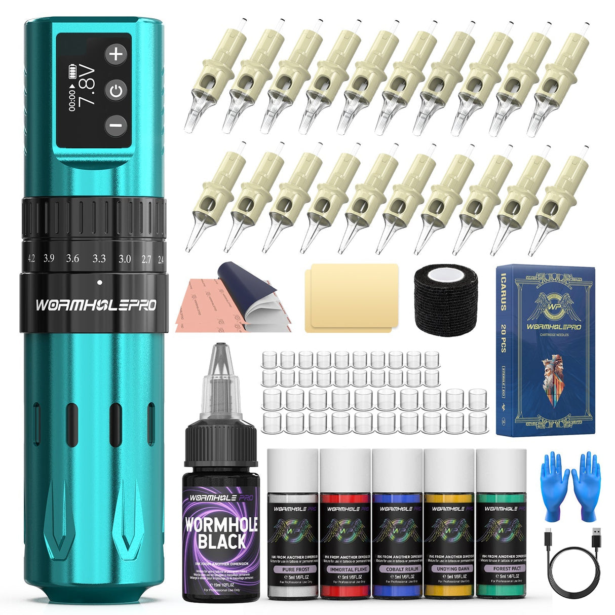 Wormhole Pro Orion Wireless Tattoo Kit