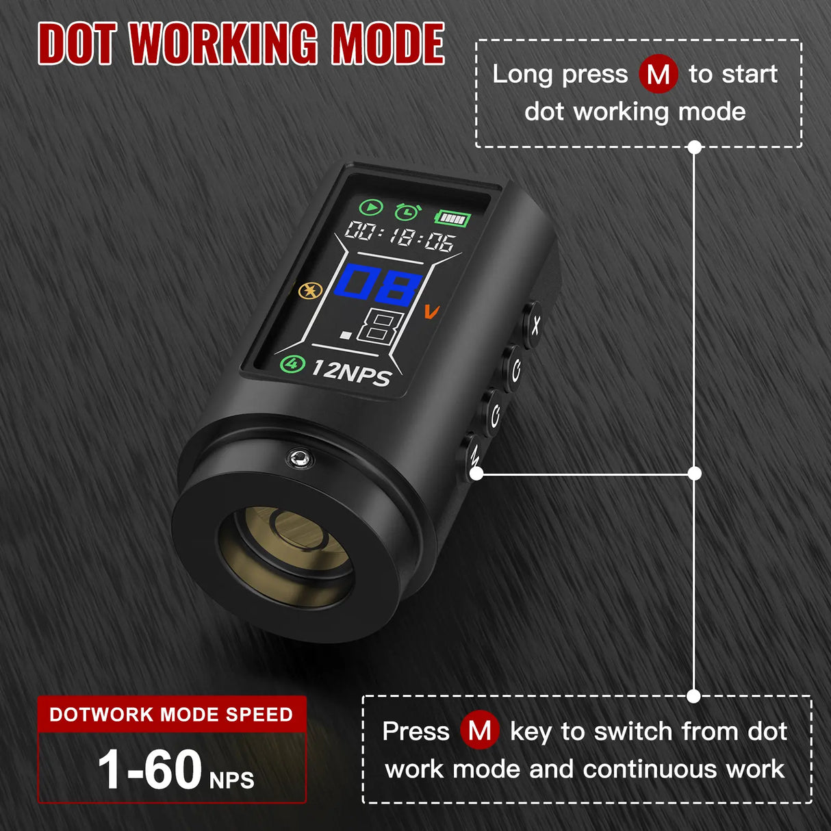 Wormhole Smart Tattoo Pen Kit – Wireless, Aluminum, Professional