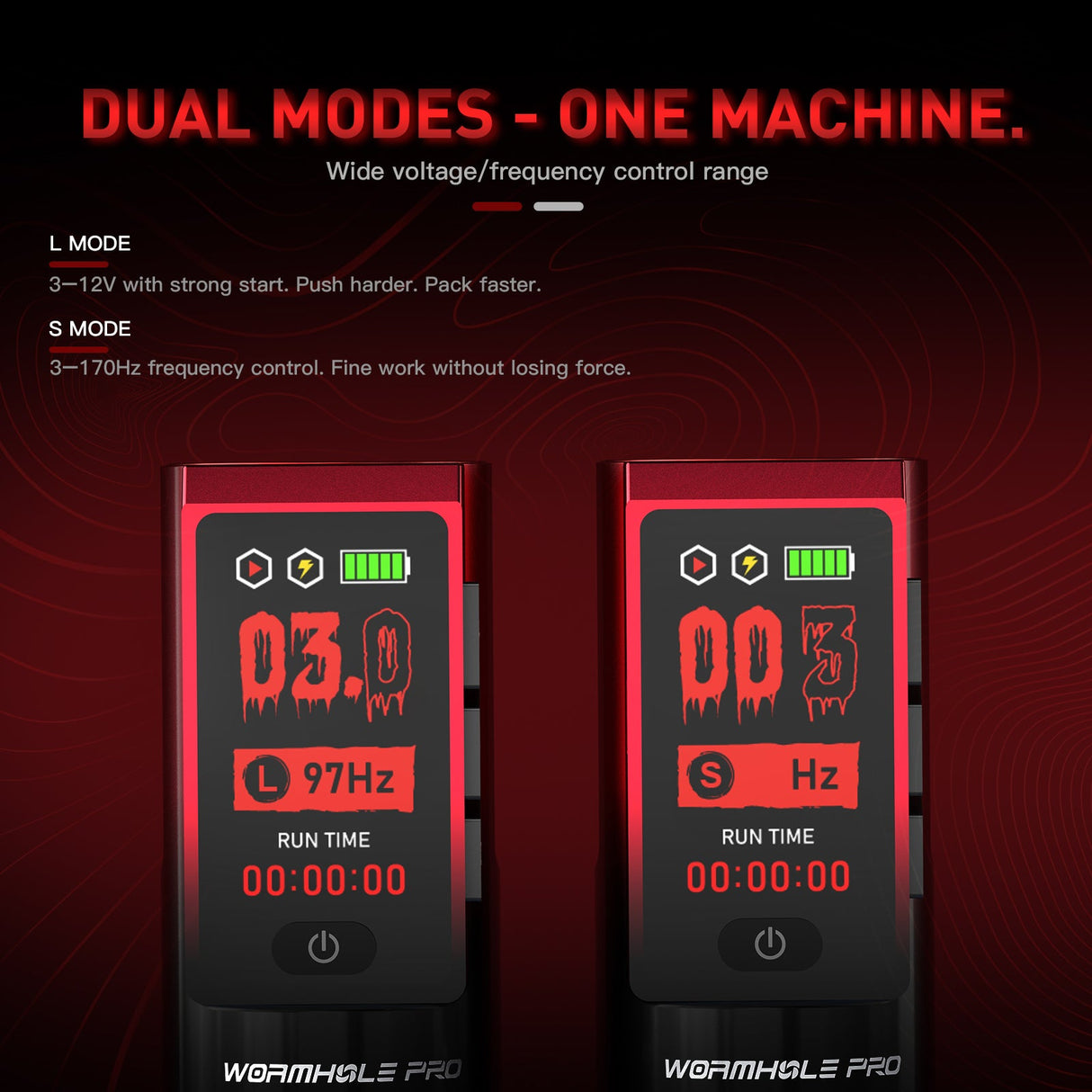 Wormhole Pro Rossa Dual Power & Dual Grip Tattoo Pen