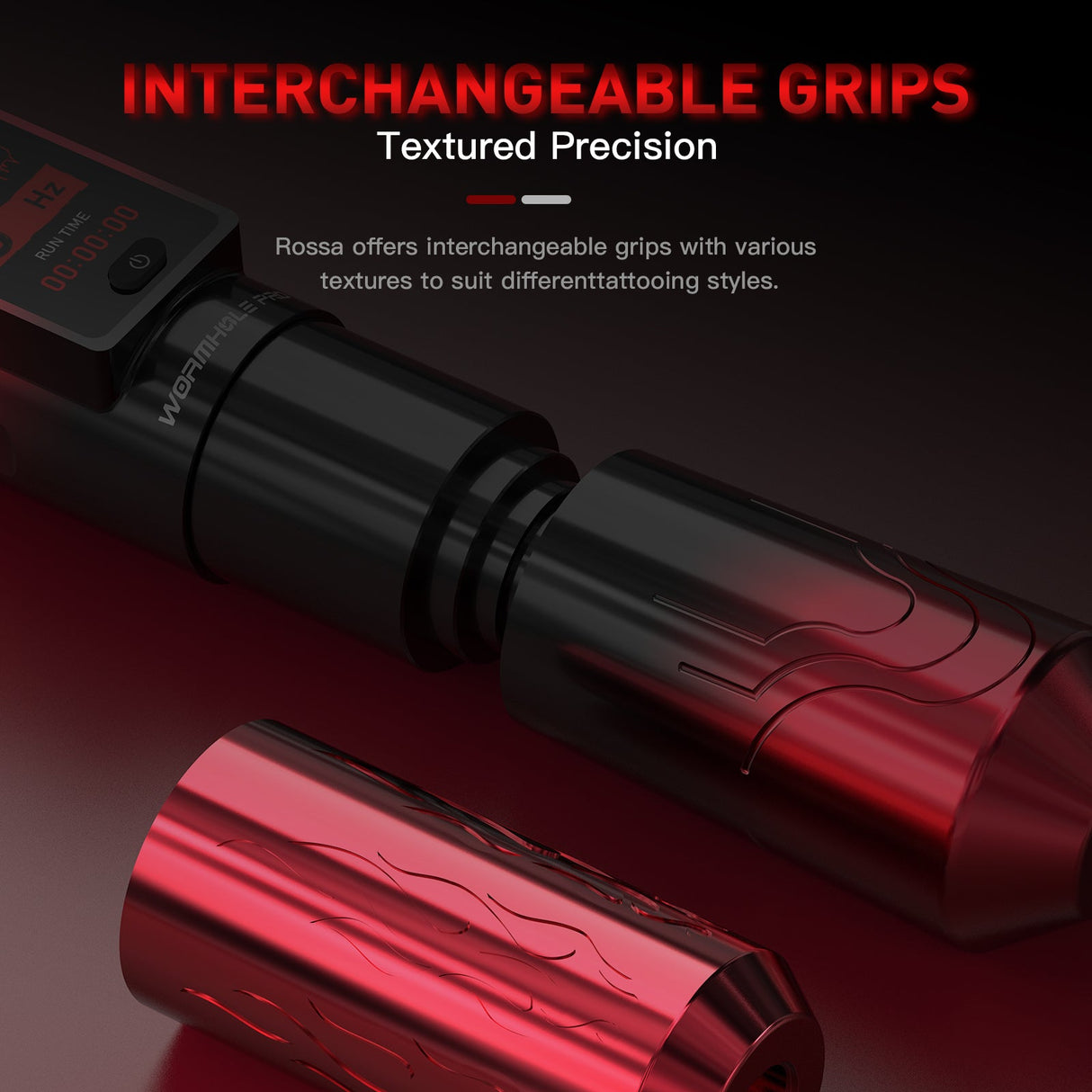 Wormhole Pro Rossa Dual Power & Dual Grip Tattoo Pen