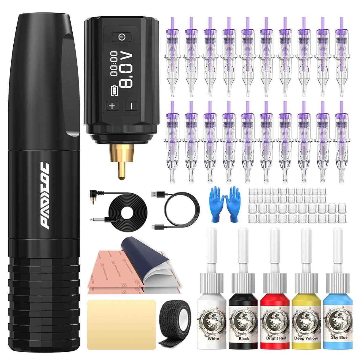 Padieoe Tattoo Gun Kit – Cordless Tattoo Pen
