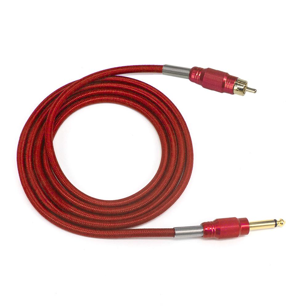 ITATOO Heavy Duty Fireproof RCA Soft Clip Cord for Rotary Tattoo Machine 2.5M 8.2 Feet - wormholetattoo