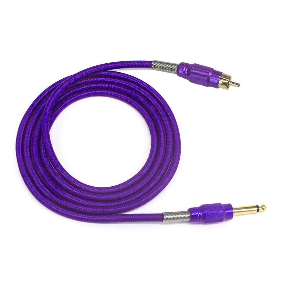 ITATOO Heavy Duty Fireproof RCA Soft Clip Cord for Rotary Tattoo Machine 2.5M 8.2 Feet - wormholetattoo