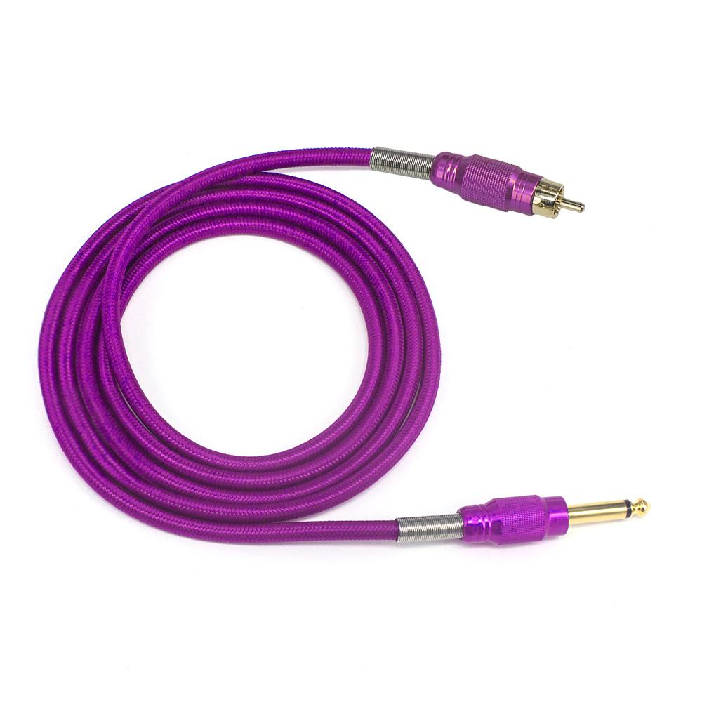 ITATOO Heavy Duty Fireproof RCA Soft Clip Cord for Rotary Tattoo Machine 2.5M 8.2 Feet - wormholetattoo