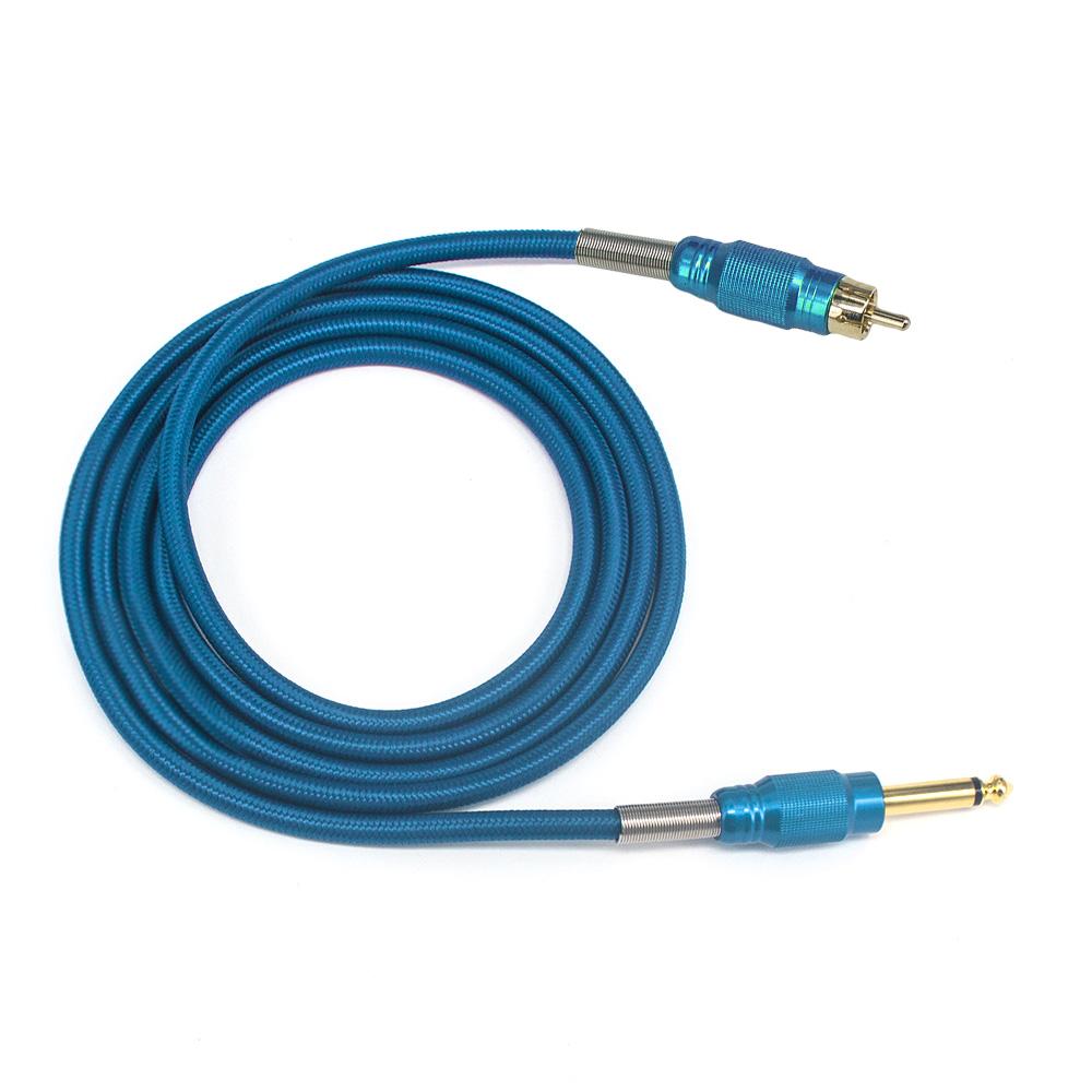 ITATOO Heavy Duty Fireproof RCA Soft Clip Cord for Rotary Tattoo Machine 2.5M 8.2 Feet - wormholetattoo