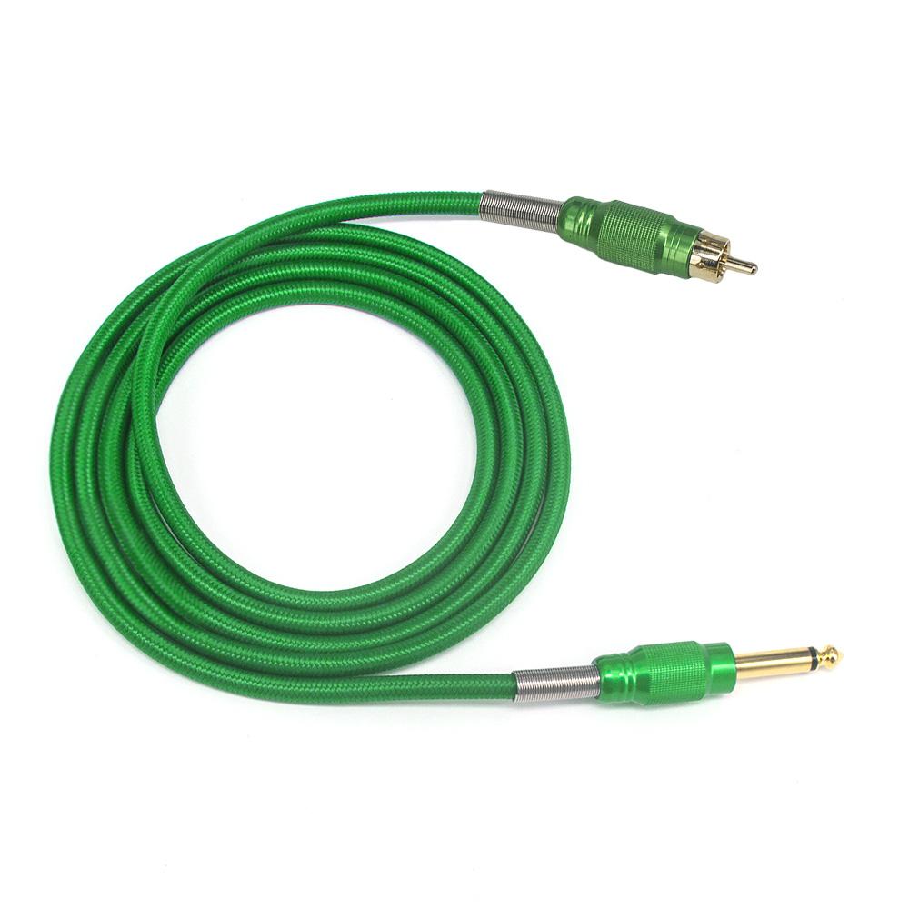 ITATOO Heavy Duty Fireproof RCA Soft Clip Cord for Rotary Tattoo Machine 2.5M 8.2 Feet - wormholetattoo