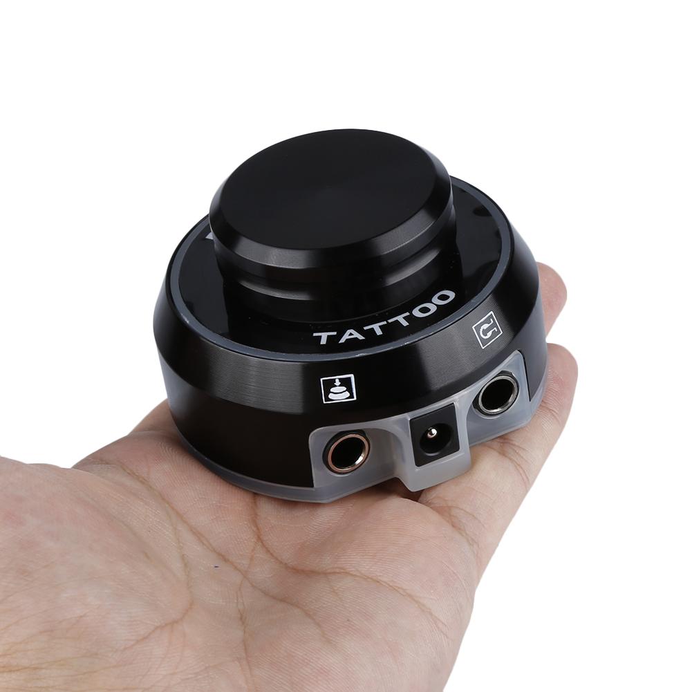 New Strong Magnetic Supply Aurora Colorful Rainbow Tattoo Power Supply for Machine Guns 2 Foot Pedal Mode - wormholetattoo