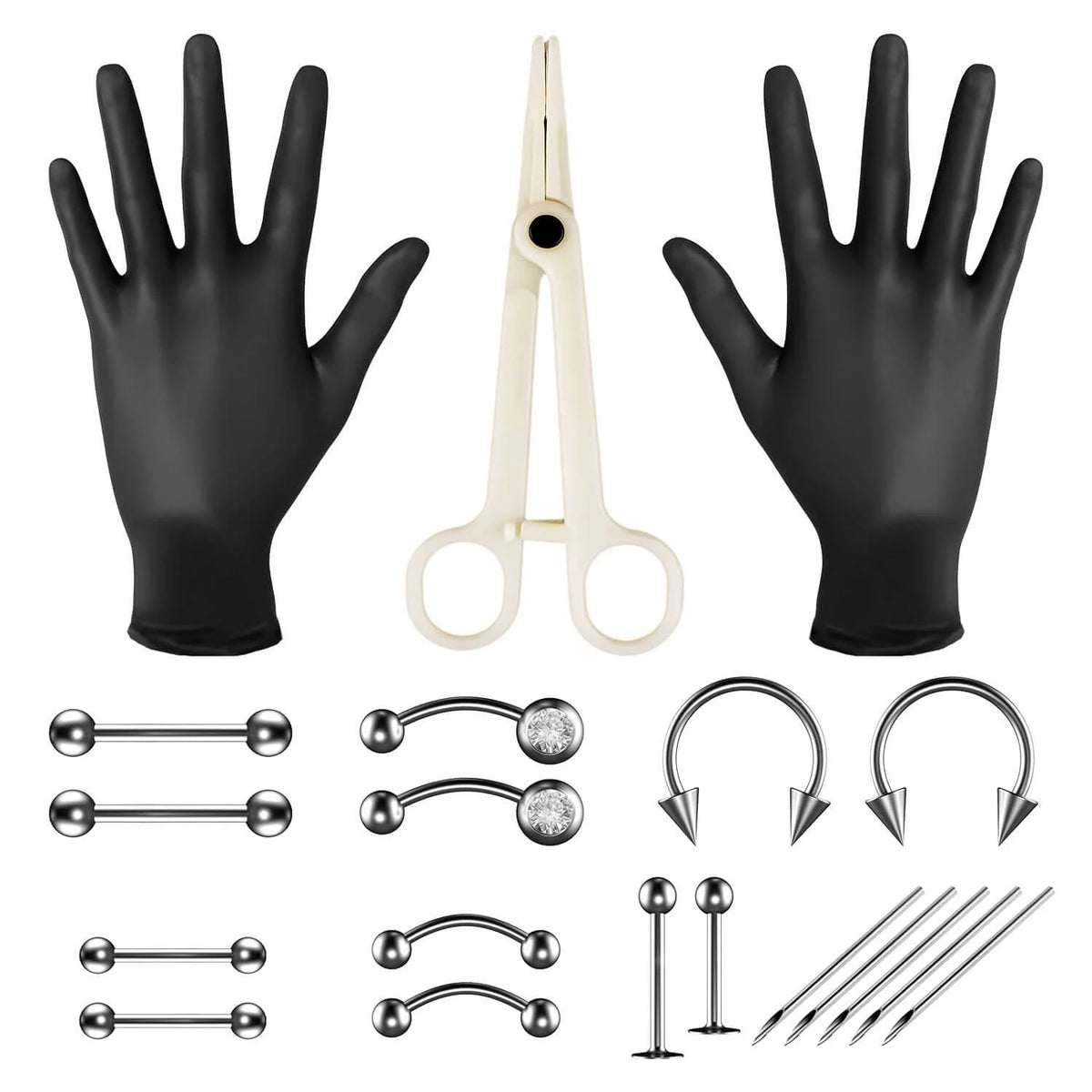 20Pcs Body Piercing Kit – wormholesupply - Main Image