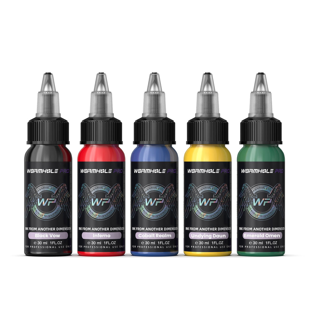 WormholePro Professional 5-Color Tattoo Ink Set