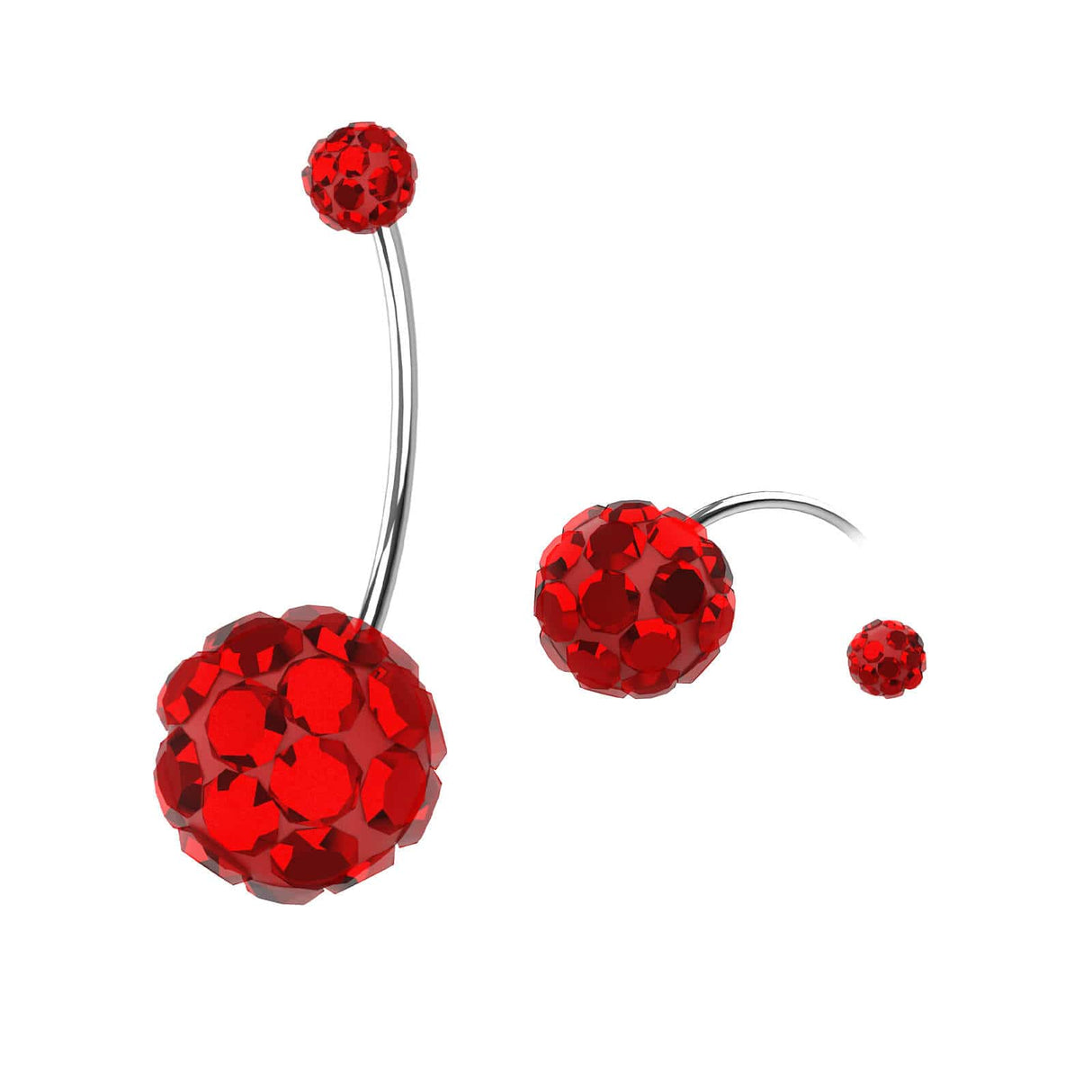 Belly Button Jewelry CZ Navel Rings 2Pcs