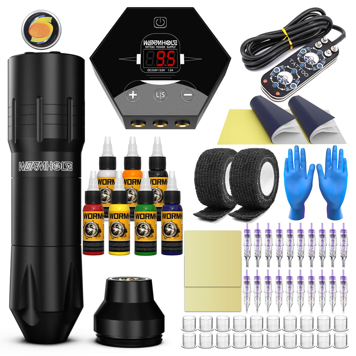 Tattoo Pen Kit with LED Tattoo Wireless Pen