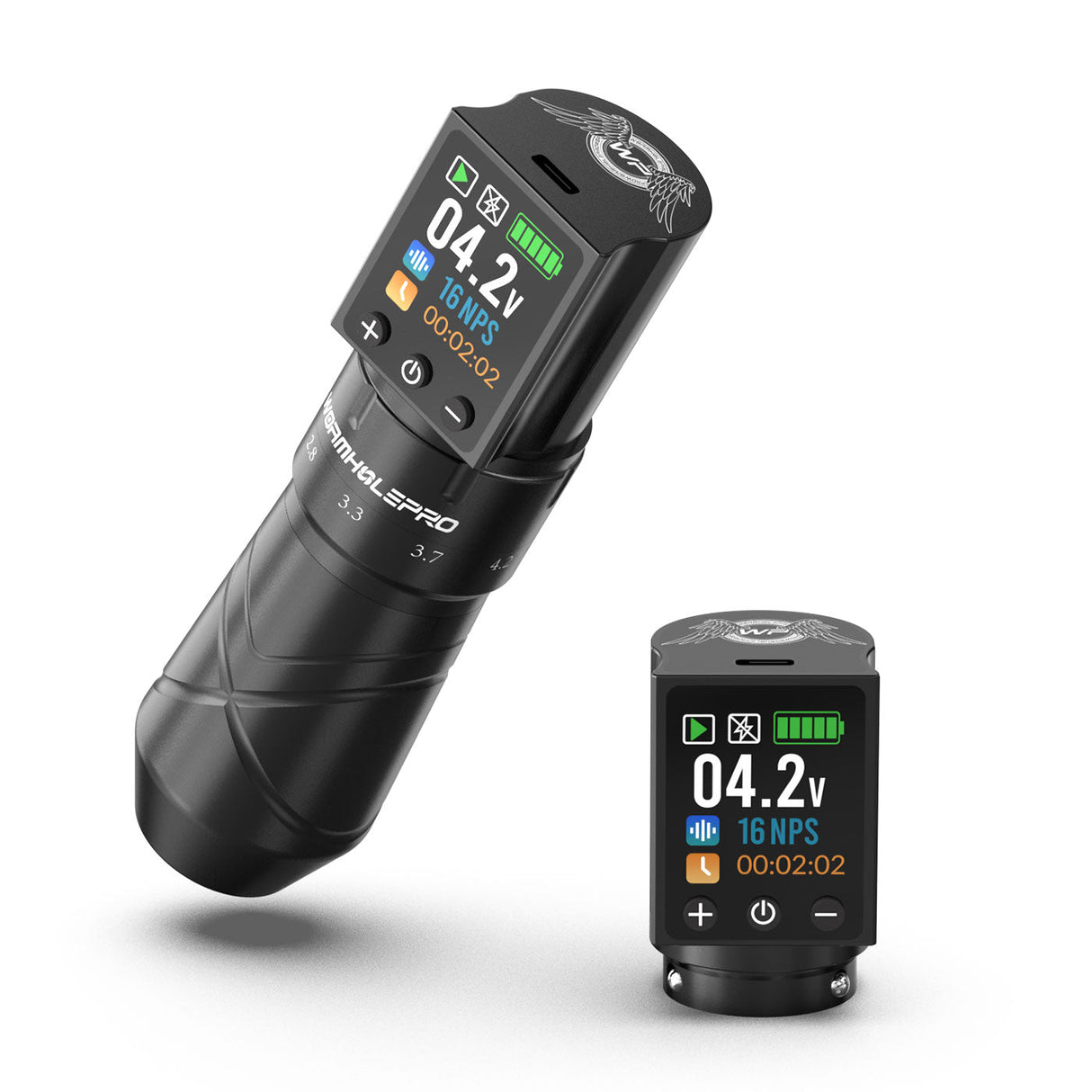 Adjustable Stroke Tattoo Machines & Long-Lasting Battery|WormholePro Auriga