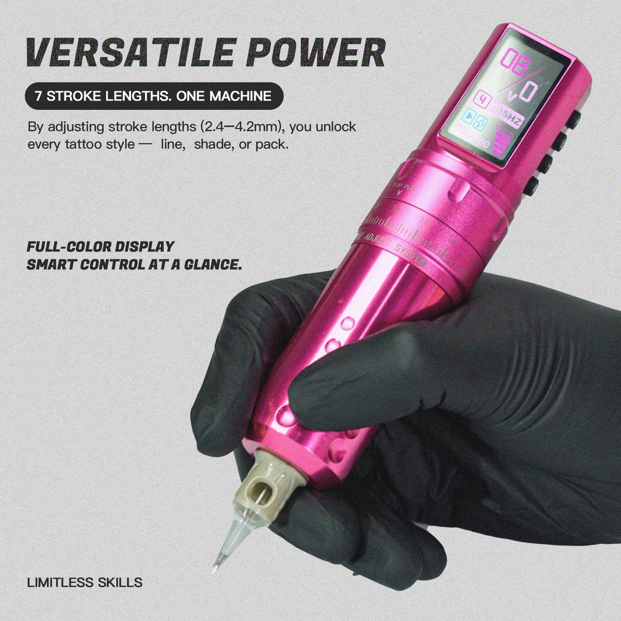Wormhole Pro Wireless Tattoo Kit with UV Ink