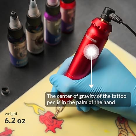 Wormhole Tattoo Machine Kit with 8 Tattoo Ink for Beginner WTK085