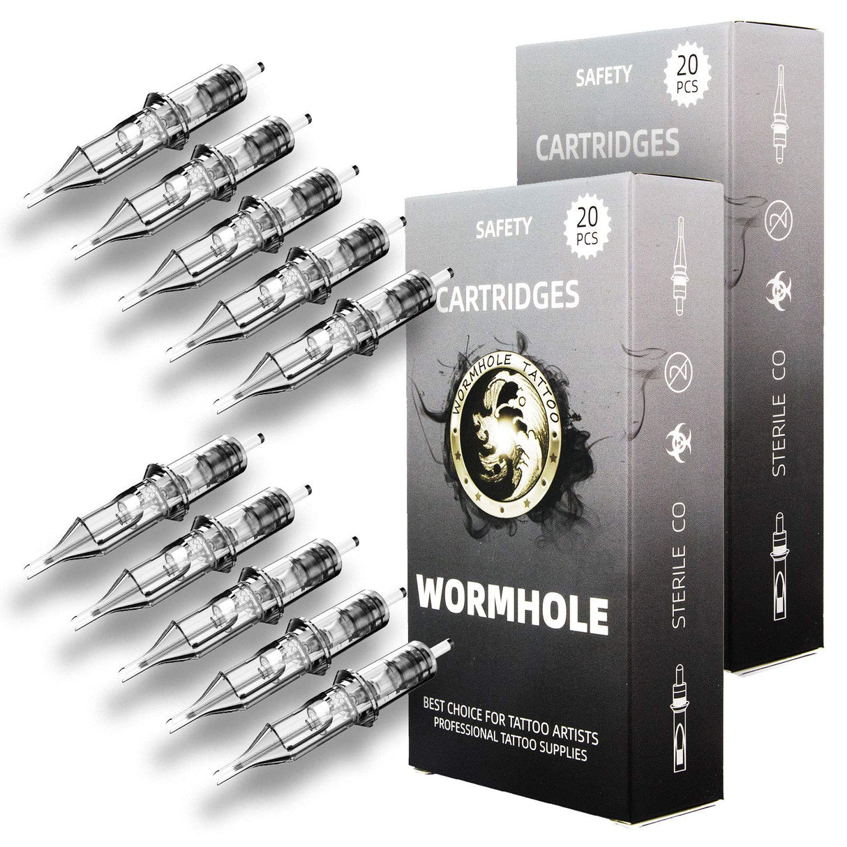 Tattoo Needle Cartridges 50Pcs #10 RL Mixed Package