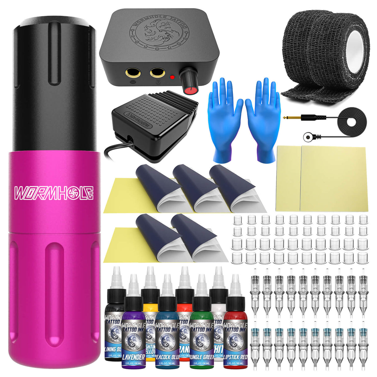 Tattoo Pen Kit with 8 Tattoo Ink