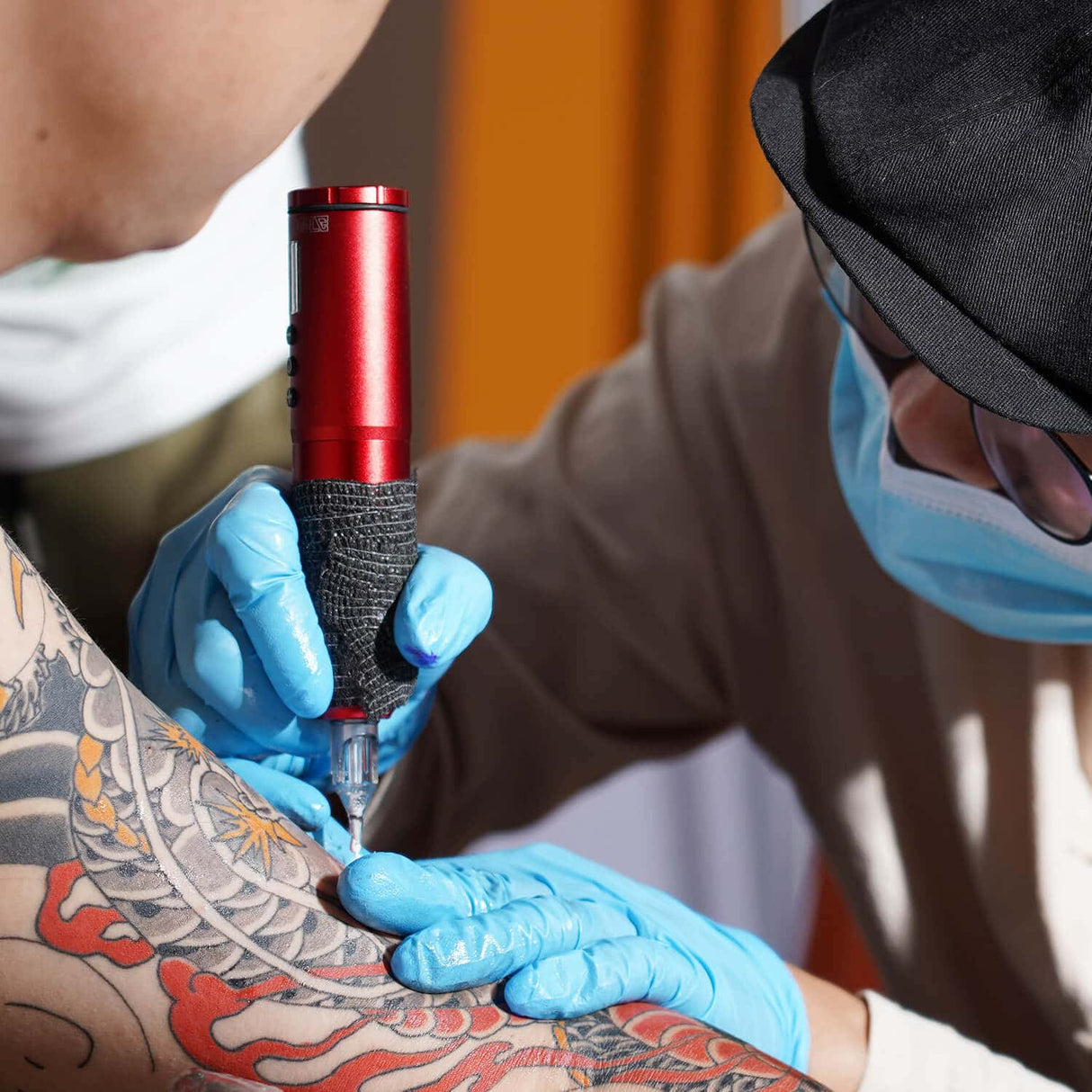 LED Wireless Tattoo Pen Kit with 8 Tattoo Ink