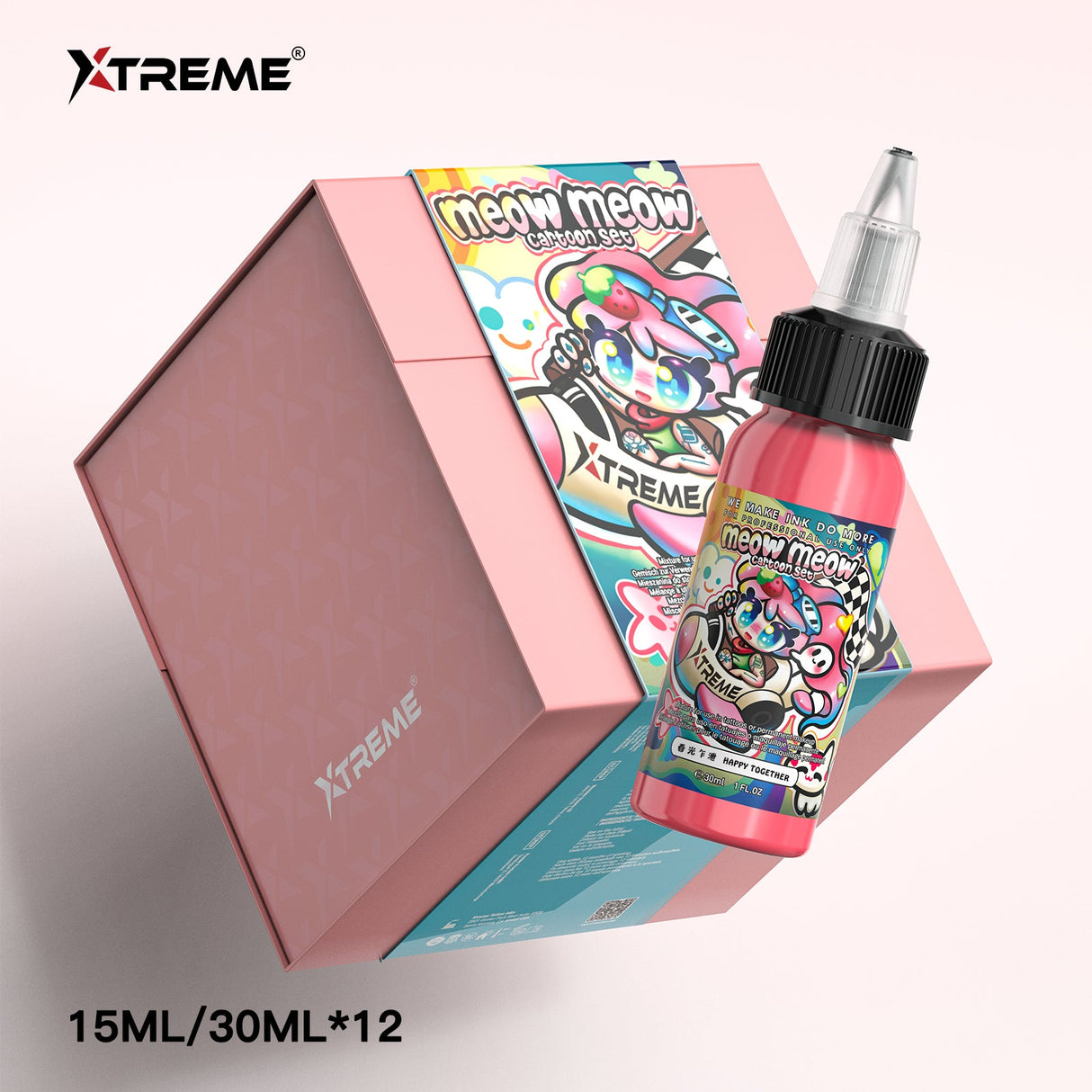 Xtreme Ink-Meow Meow Cartoon Set | Signature Tattoo Ink Colors