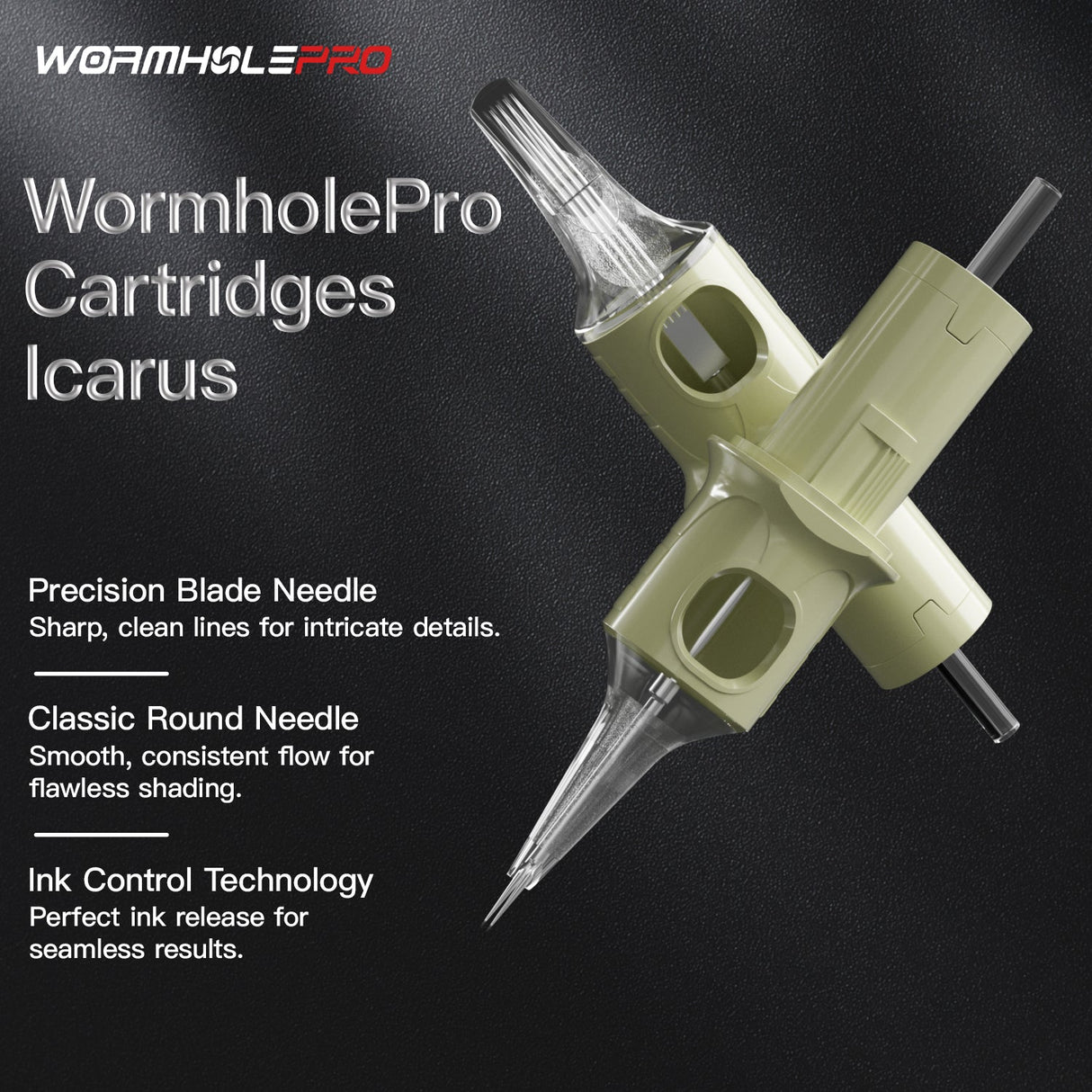 Wormhole Pro Virgo Wireless Tattoo Kit – 5 color ink, professional cartridges