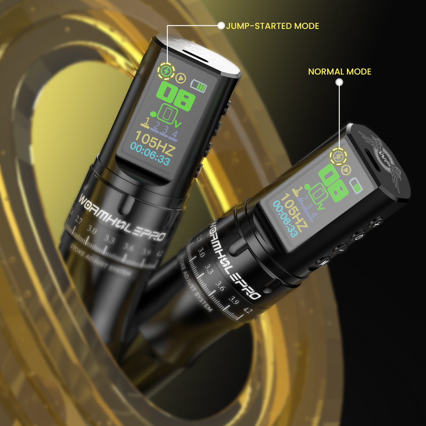 7 Stroke Multi-functional Wireless Precision Tattoo Pen Machine