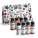Xtreme Tattoo Ink Set - Old School Color Set (8 Colors, 1 OZ)